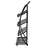vidaXL stalak za časopise 47x40x134 cm crno bijeli A4 | shoptok.hr