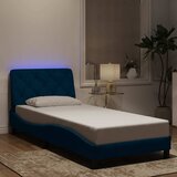  Okvir kreveta s LED-om bez madraca plavi 80 x 200 cm baršunasti | Eponuda.ba