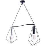 Jupiter 1662 - viseći visilica na sajli kair 2xE27/60W/230V crna/krom | Eponuda.com