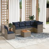 vidaXL 7-dijelni set vrtnih sofa od poliratana s jastucima sivi | shoptok.hr