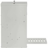 vidaXL Feeder s nogom za piliće Srebrno 25 x 42 x 40 cm Cinkani čelik | shoptok.hr