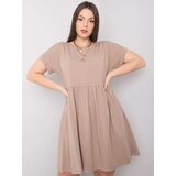 BASIC Feel Good Dress-RV-SK-6292.09P-dark beige Cene
