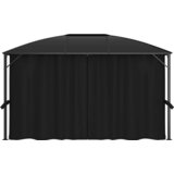  Sjenica sa zastorima 400 x 300 x 265 cm antracit | shoptok.hr