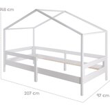 Roba Bijeli dječji krevet u obliku kućice 90x200 cm – | shoptok.hr