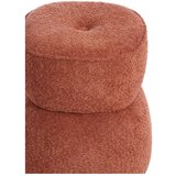 Light & Living Oranžen tabure iz tkanine bouclé Leyla – | Shoptok.si