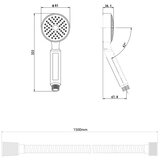 STIL set za tuš ručica tuša s crijevom 150 cm (S100150C) | shoptok.hr