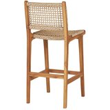House Nordic Barska stolica od masivne tikovine u prirodnoj boji (visine sjedala 60 cm) Derby – | shoptok.hr