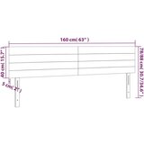  Posteljno vzglavje taupe 160x5x78/88 cm blago | Shoptok.si