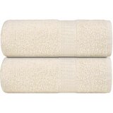 vidaXL Brisače 2 kos krem 30x50 cm 360 gsm 100% bombaž, (21822779) | Shoptok.si