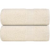 vidaXL Ručnici za goste FROGN 2 kom. krem 30x50 cm 360 g/m² - Krema 30 x 50 cm 2 | shoptok.hr