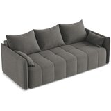Makamii Temno siva raztegljiva/s prostorom za shranjevanje sedežna garnitura 225 cm Moku – | Shoptok.si