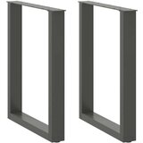 vidaXL Noge stolića za kavu U-oblika 2 kom antracit 60x(72-73)cm čelik | shoptok.hr