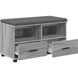  Klupa za hodnik s jastukom Sivi Sonoma 80 x 38 x 46 cm | shoptok.hr