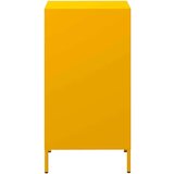 vidaXL Komoda gorčično rumena 35x39x73,5 cm hladno valjano jeklo | Shoptok.si