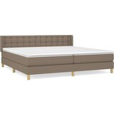  Krevet s oprugama i madracem smeđesivi 180x200 cm tkanina | shoptok.hr