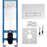 Rea Podometni Set za WC 024N z Gumbom HD Chrome | Shoptok.si