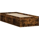 Posteljni okvir dimljen hrast 75x190 cm | Shoptok.si