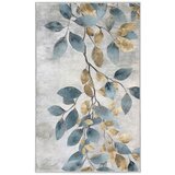 Mila Home svetlo modra/zlata pralna preproga 120x180 cm golden leaves – Cene
