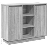 vidaXL Sideboard s LED-om Siva Sonoma 90x32x75 cm Konstruirano drvo | shoptok.hr