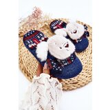 Boto Children's Slippers with Thick Sole and Bear Navy Dasca | Shoptok.si