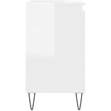  Kopalniška omarica visok sijaj bela 58x33x60 cm inženirski les - Kopalniška Omarica, (21436577) | Shoptok.si