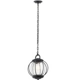 Elstead Lighting Elstead Vandalia 1 majhna zunanja stropna svetilka z verižico, črna, E27, (22098586) | Shoptok.si