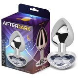Afterdark analni čep heart white (l) Cene