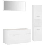  Set kupaonskog namještaja od iverice bijeli | shoptok.hr