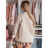 DStreet Kurtka damska koszulowa oversize OVERBOR beżowa | shoptok.hr
