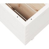  Vrtna sadilica bijela 70x70x49,5 cm od masivne borovine | shoptok.hr
