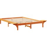  Konstrukcija postelje Voskast rjav 150 x 200 cm, (5000123556) | Shoptok.si