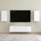  4-dijelni set TV ormarića bijeli od konstruiranog drva | shoptok.hr