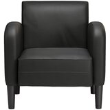 SOFA fotelja s naslonima za ruke crna 54 cm umjetna koža | Eponuda.com