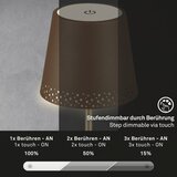 BRILO LED stona punjiva dodirna lampa KIKI LED/2,6W/5V IP44 2600 mAh braon | Eponuda.com