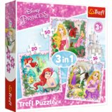 Trefl Puzzle 3u1 Aurora i Ariel Cene'.'