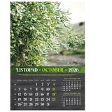  KALENDAR "MASLINE 2026" 13 LISTOVA, SPIRALA | Shoptok.si