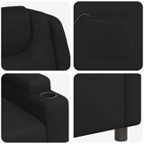 Masažni naslonjač - Masažna fotelja Crna 75 x 95 x 106 cm Tkanina - Crna s funkcijom masaže | shoptok.hr