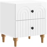  Noćni ormar 2 pcs Bijela visokog sjaja 43 x 34,5 x 48 cm | shoptok.hr
