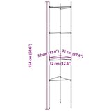vidaXL Kavezi za rajčice 8 kom 154 cm od čelika i PP-a | shoptok.hr