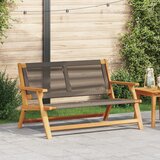 vidaXL zunanja klop siva 76x122x73 cm trden akacijev les | Shoptok.si