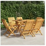  Sklopive vrtne stolice 6 kom 61x67x90 cm od masivne tikovine | shoptok.hr