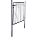  Mrežasta vrtna vrata pocinkano jeklo 85,5x100 cm siva, (20772251) | Shoptok.si