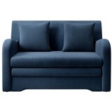 ELTAP Plava baršunasti sklopiva sofa 130 cm Ario – Cijene