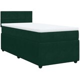 Box spring krevet s madracem tamnozeleni 90x190 cm baršunasti | shoptok.hr