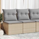  2-dijelni set vrtnih sofa s jastucima bež od poliratana bagrem | Eponuda.com