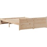 vidaXL Okvir kreveta bez madraca 135 x 190 cm od masivne borovine | shoptok.hr