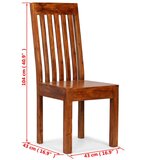 In Jedilni stoli 2 kosa trden les in palisander moderne oblike | Shoptok.si