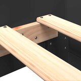  Okvir za krevet crni 90x200 cm konstruirano drvo | shoptok.hr