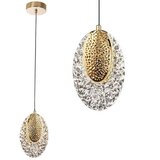 Toolight Viseća Kristalna Lampa LED Złota | shoptok.hr