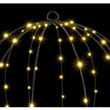 vidaXL Žogica med 192 LED Toplo bela 60 cm Kovina | Shoptok.si